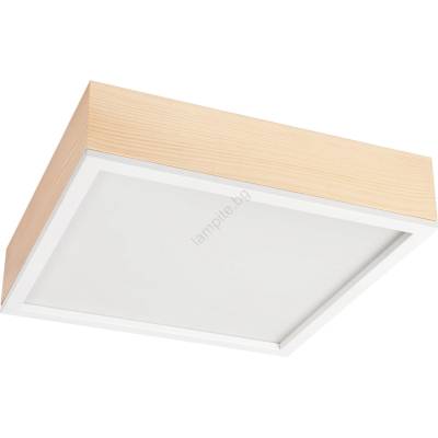 LAMKUR Плафон NATURAL SQUARE 4xE27/15W/230V 39x39 см бор/бял (LA49069)