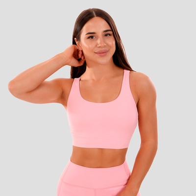 GymBeam Спортно бюстие Cut-Out Pink XXL