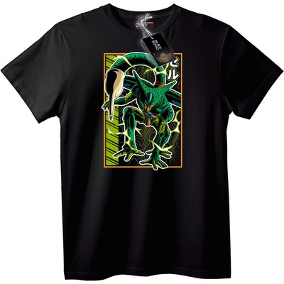 NOONEBRAND Тениска Cell Dragon Ball Аниме - 5XL, White