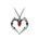 Alchemy gothic Колие ALCHEMY GOTHIC - Bat Heart - Pewter - P900