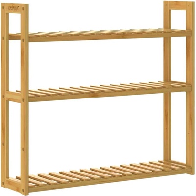 Casaria 107932 Regál na zeď, bambus, 54x60x15cm