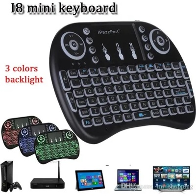 Мини Безжична клавиатура с тъчпад, Смарт tv дистанционно, led осветление