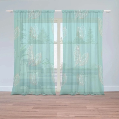 Sablio Záclony Pierka: 2ks 150x250cm