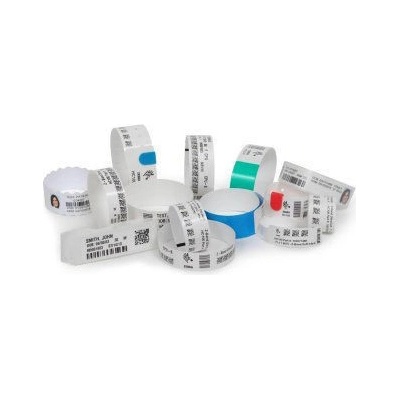 Zebra Z-Band Splash vodeodolné náramkové pásky, zelené, 25.4 x 254 mm, 6x350 ks