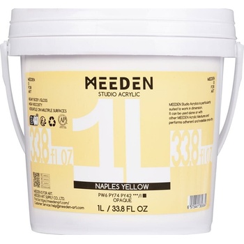 Meeden 34.1223 АКРИЛНА боя 23 Naples Yellow 1000 ml 1 бр (34.1223)