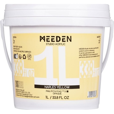 Meeden 34.1223 АКРИЛНА боя 23 Naples Yellow 1000 ml 1 бр (34.1223)