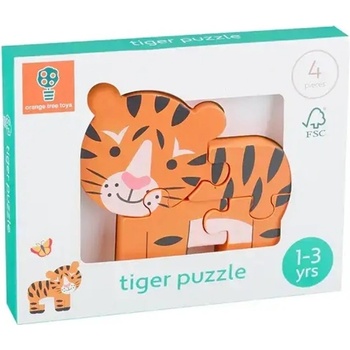 Orange Tree Toys Дървен пъзел Orange Tree Toys - Тигър (OTT06979)