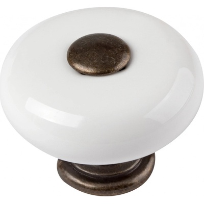 Walteco průměr 33 mm mosaz patina/bílá – Zbozi.Blesk.cz