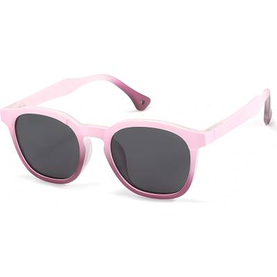 Techsuit Детски слънчеви очила Techsuit Kids Polarized Sunglasses (691) - поляризирани, TR рамка - Розов / Лилав