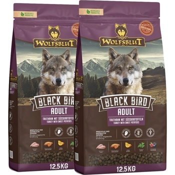 Wolfsblut Черен Птица Възрастен 2 x 12, 5 кг