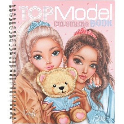 Kreatívny zošit Top Model so samolepkami - Candy, Talita a medvedík