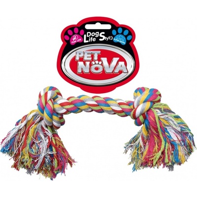 Petnova hračky pre zvieratá bavlnený uzol 2 knoty 30 cm hračka pre psa