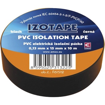 Emos F61512 izolačná páska PVC 15 mm x 10 m čierna