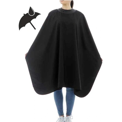 Xanitalia Kadeřnický plášť Neoneck na stříhání s pogumovaným límcem na cvočky 125 x 145 cm černá