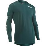 Northwave Мъжка фланелка с къс ръкав за колоездене Northwave Xtrail Jersey Long Sleeve Cycling jersey - Petrolium / White (056-3994-0214)