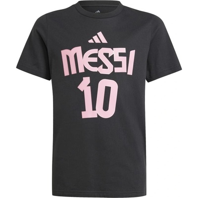 Adidas Dětské tričko MESSI Name and number black – Zboží Dáma