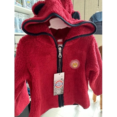 Joyce mikina na zip s kapucí Bear Jacket červená