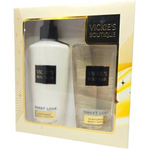 Perfect VICKIE'S BOUTIQUE подаръчен комплект, парфюмен боди лосион за тяло, Душ гел, Sweet love, MON PARIS