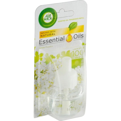 Air Wick Essential Oils Tekutá náplň do elektrického přístroje bílé květy 19 ml