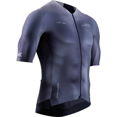 X-Bionic Мъжка фланелка с къс ръкав за колоездене X-Bionic Corefusion Aero Jersey S/S Cycling jersey - Dark Monochromatic Heatmap - размер XL (056-3181-0214)