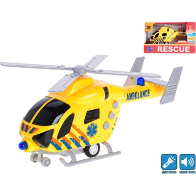 Mikro trading Helikoptéra ambulance 20 cm na setrvačník se světlem a zvukem