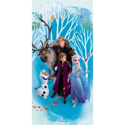 Jerry Fabrics DETSKÝ BAVLNENÝ UTERÁK FROZEN2 70X140 CM VZOROVANÁ