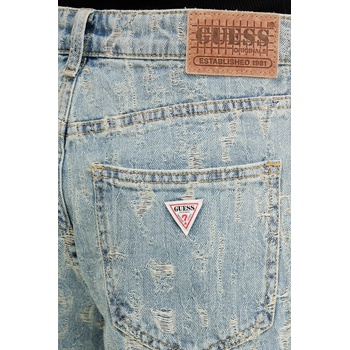 Guess Originals Дънков къс панталон Guess Originals в синьо с десен със стандартна талия W5GD1K D5OTA (W5GD1K.D5OTA)