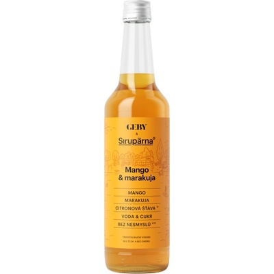 Sirupárna Domácí Mango & Marakuja Sirup 0,5 l