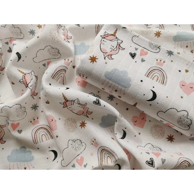 PREM Látková s potlačou Jednorožec 70/70 cm