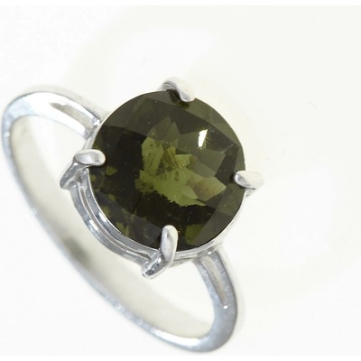 My Moldavite Stříbrný prsten s vltavínem 376