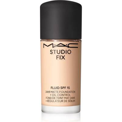 MAC Cosmetics Mini Studio Fix Fluid SPF 15 24HR Matte Foundation + Oil Control матиращ фон дьо тен SPF 15 цвят NC16 15ml