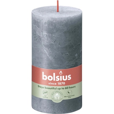 Bolsius Bolsius Polska Sprzedaż sp. z o. o. Валяк за блясък Bolsius Rustic 68×130 мм - шистово синьо (син)