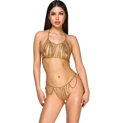 Cottelli Collection Сексапилен комплект топ и прашки Cottelli Metal