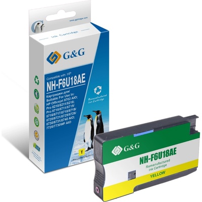 Compatible ГЛАВА ЗА HP Officejet 8702 AIO/Pro 8210/8211/8218/Pro 8710/8711/8715/8716/8717/8718/8719/8720/8721/8725/8728/8730/8731/8740 AIO - HIGH CAPACITY - Yellow - /953XL/ - F6U18AE - PN NP-R00953XLY - G&G (NP-R00953XLY)