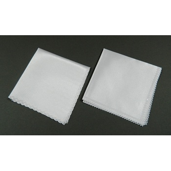 Tkaczik kapesníček do klopy bílý