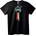 NOONEBRAND Тениска Виещо Дъгово Лице - XL, Black