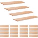 vidaXL Стъпала за стълби 20 бр. 90 x 30 x 2 cm Натурално Солидно бук (3446480)
