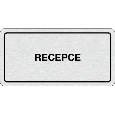Nalepovací cedulka na dveře - Recepce
