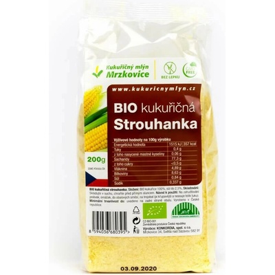 Kukuřičný mlýn bio kukuřičná strouhanka 200 g – Zbozi.Blesk.cz