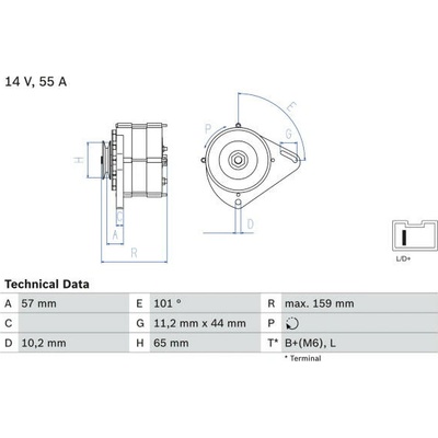 generátor BOSCH 0 986 035 641