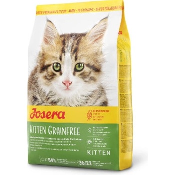 Josera Kitten grainfree - Пълноценна храна за бременни, кърмещи и подрастващи котки, с пилешко месо, 2 кг