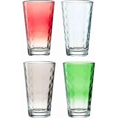 Leonardo sklenice Optic color 4 x 540 ml