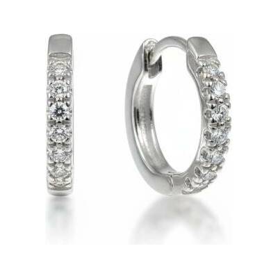 Fair Line zlaté kroužky se zirkony v bílém zlatě 1684