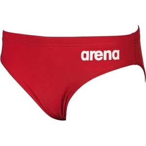 arena solid brief junior red 22