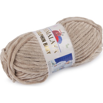 Pletací žinylková příze Dolphin Baby 100 g Varianta: 13 (80317) béžová, Balení: 1 ks 49488/120346/236479