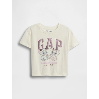 Baby tričko Gap × Lilo & Stitch Bílá