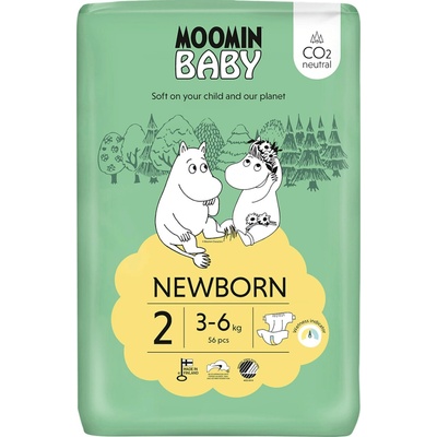Moomin Baby 2 3-6 kg 56 ks