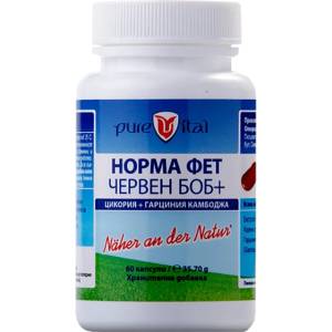 Vitalis Pharma Норма Фет Червен Боб + [60 капсули]