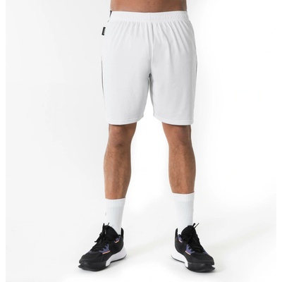 Kipsta Unisex basketbalové kraťasy 100 pro dospělé bílá černá
