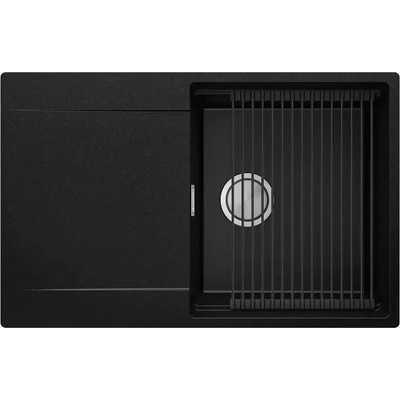 Твоят Стил Черна кухненска мивка от гранит Сан Франциско Level 780 x 500 mm